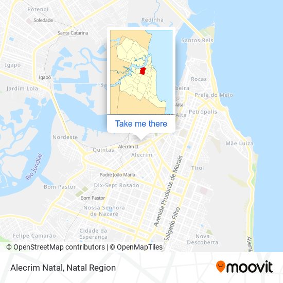 Mapa Alecrim Natal