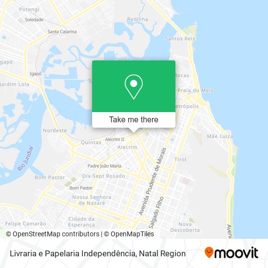Livraria e Papelaria Independência map