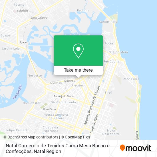 Natal Comércio de Tecidos Cama Mesa Banho e Confecções map