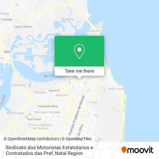 Sindicato dos Motoristas Estatutarios e Contratados das Pref map