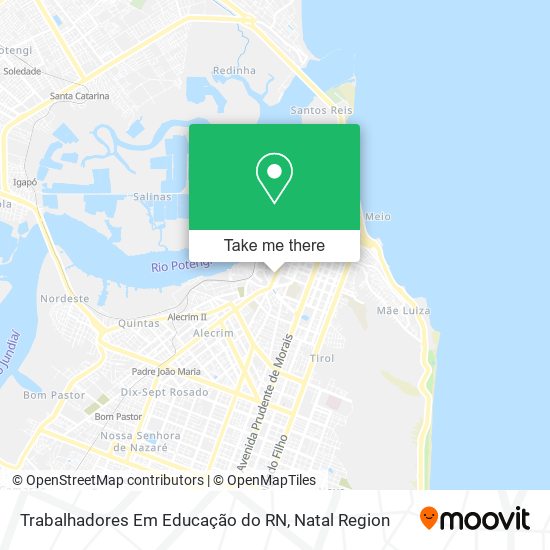 Mapa Trabalhadores Em Educação do RN