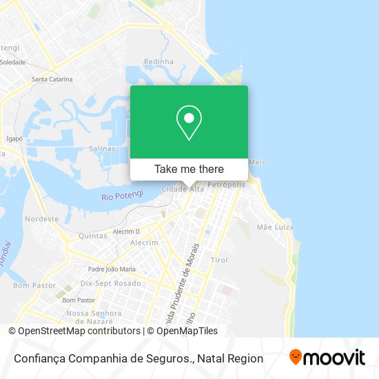 Confiança Companhia de Seguros. map