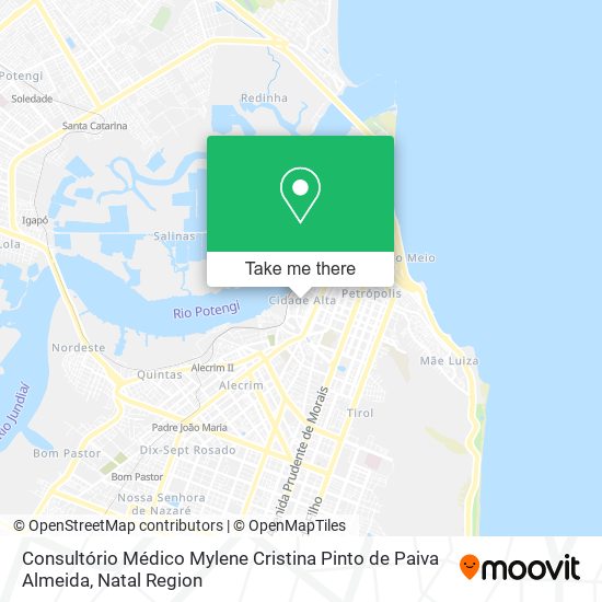 Mapa Consultório Médico Mylene Cristina Pinto de Paiva Almeida