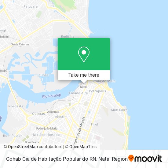 Cohab Cia de Habitação Popular do RN map