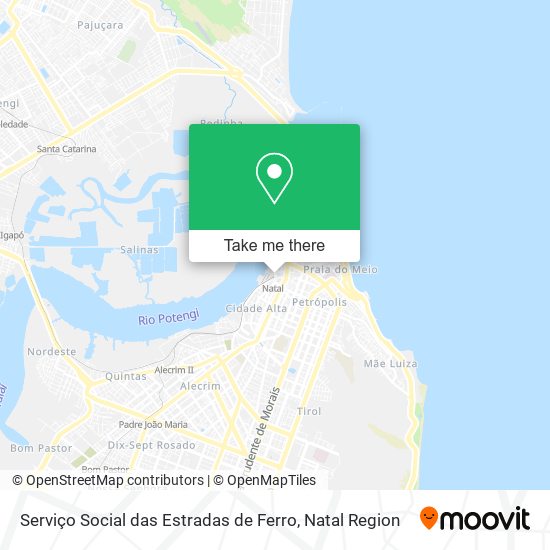 Serviço Social das Estradas de Ferro map