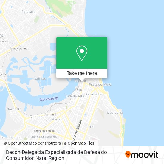 Decon-Delegacia Especializada de Defesa do Consumidor map