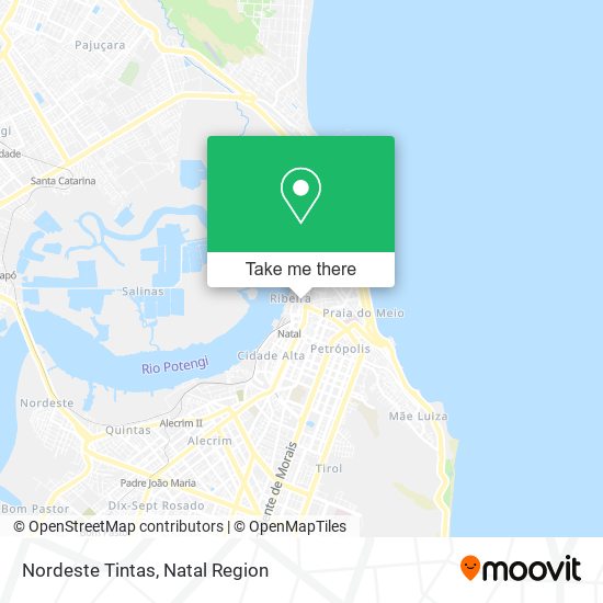 Nordeste Tintas map