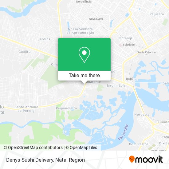 Denys Sushi Delivery map