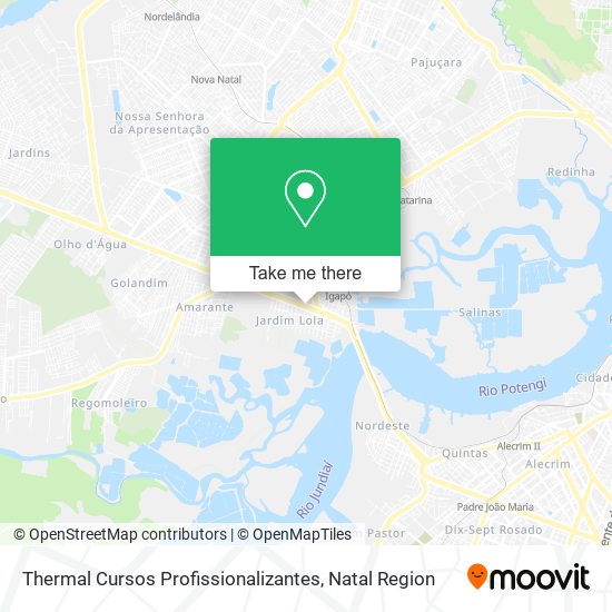 Thermal Cursos Profissionalizantes map