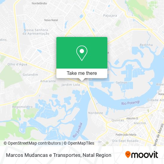 Mapa Marcos Mudancas e Transportes