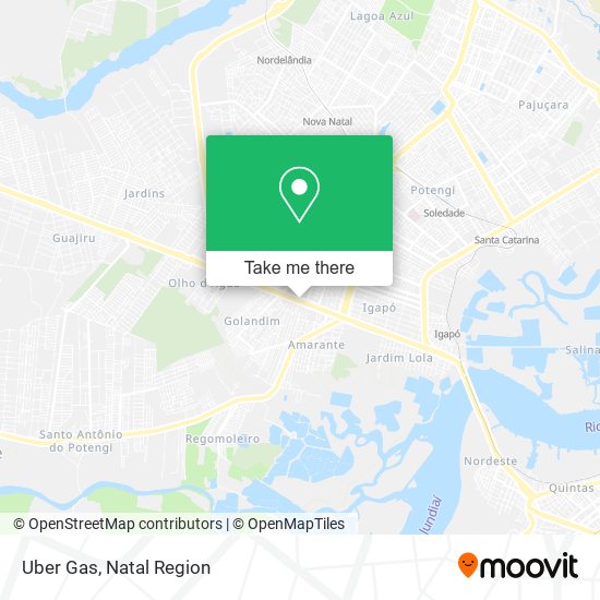 Mapa Uber Gas