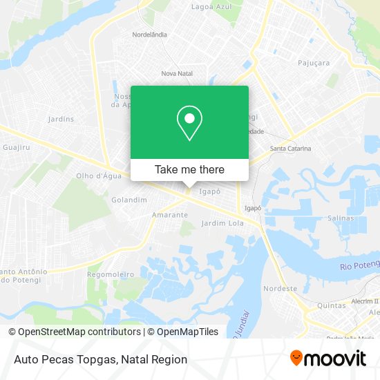 Auto Pecas Topgas map