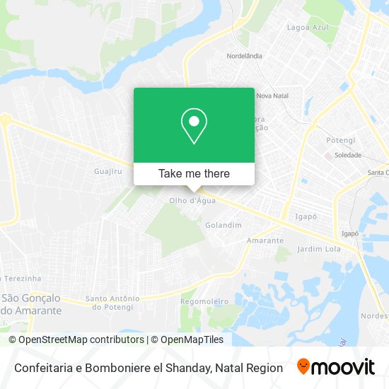 Mapa Confeitaria e Bomboniere el Shanday