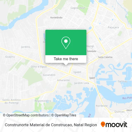 Construnorte Material de Construcao map