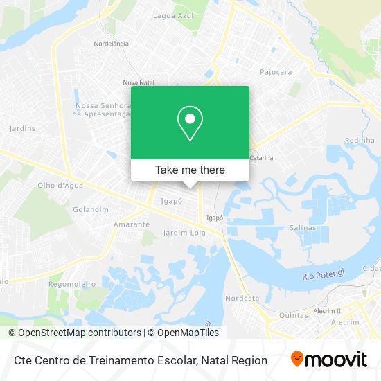Cte Centro de Treinamento Escolar map