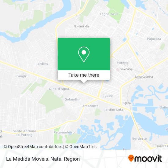 La Medida Moveis map