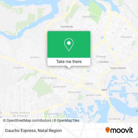 Gaucho Express map