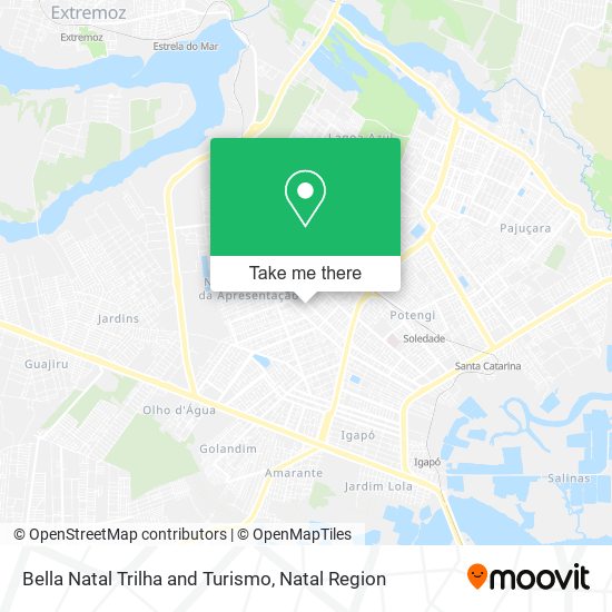 Bella Natal Trilha and Turismo map