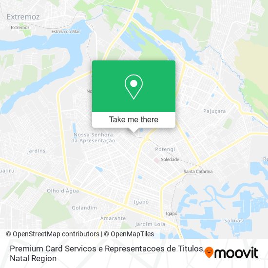 Premium Card Servicos e Representacoes de Titulos map