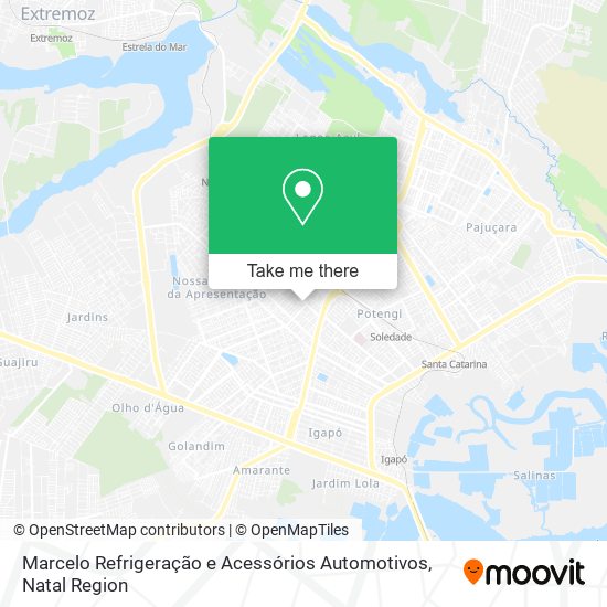 Mapa Marcelo Refrigeração e Acessórios Automotivos