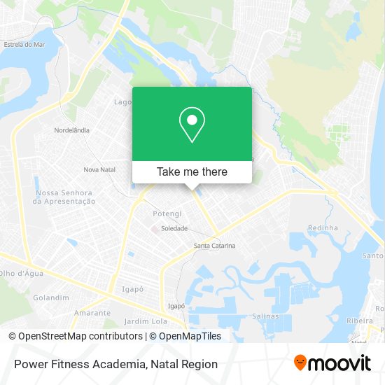 Mapa Power Fitness Academia