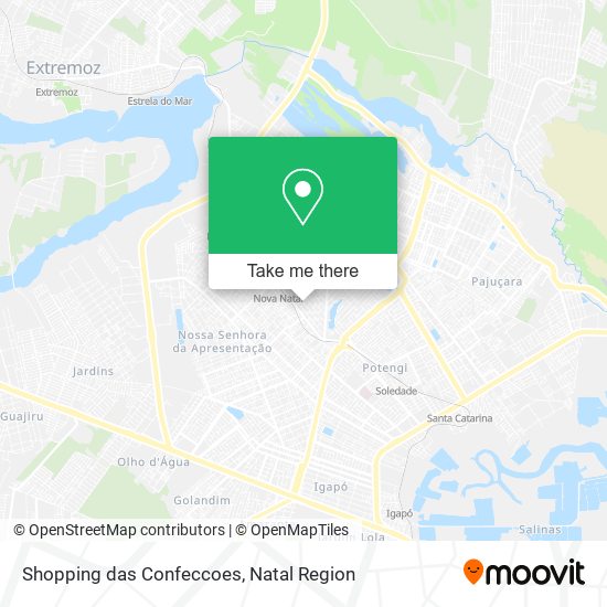 Mapa Shopping das Confeccoes