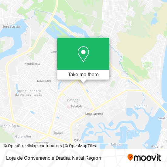 Mapa Loja de Conveniencia Diadia