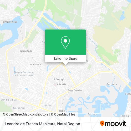 Leandra de Franca Manicure map