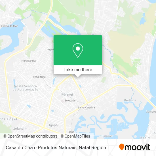 Casa do Cha e Produtos Naturais map