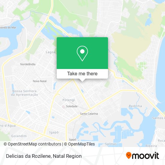 Delicias da Rozilene map