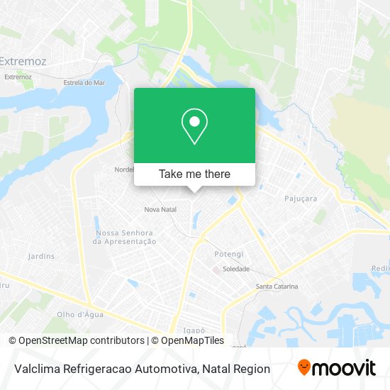 Valclima Refrigeracao Automotiva map