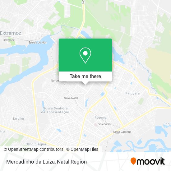 Mapa Mercadinho da Luiza