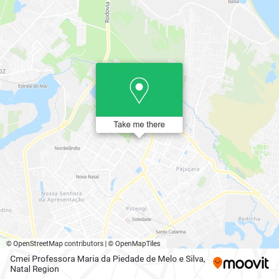 Mapa Cmei Professora Maria da Piedade de Melo e Silva