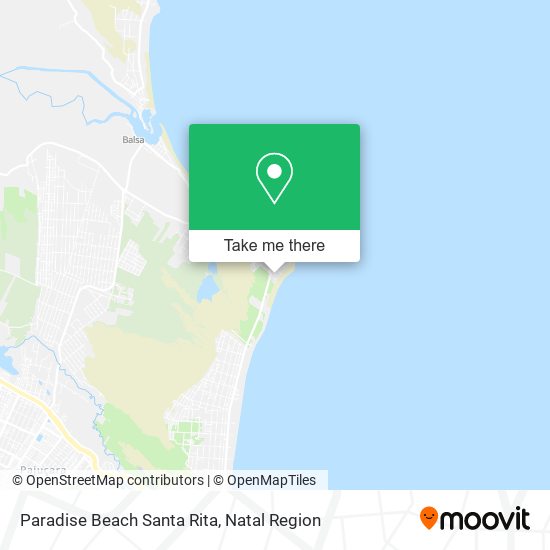 Paradise Beach Santa Rita map