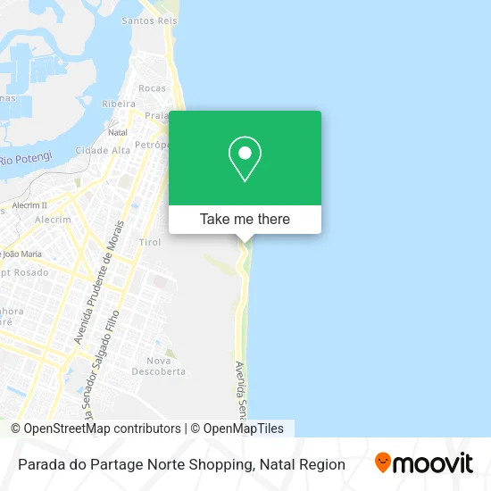 Parada do Partage Norte Shopping map