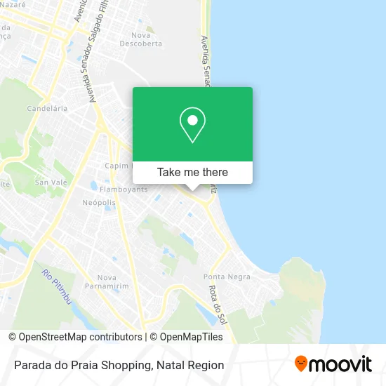 Parada do Praia Shopping map