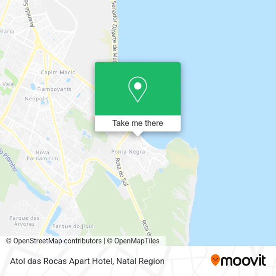 Atol das Rocas Apart Hotel map