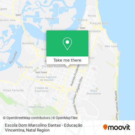 Mapa Escola Dom Marcolino Dantas - Educação Vincentina