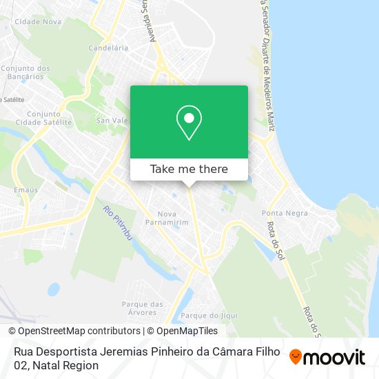Cómo llegar a Rua Desportista Jeremias Pinheiro da Câmara Filho 02 en Ponta  Negra en Autobús?