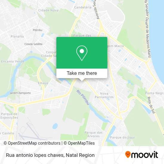 Rua antonio lopes chaves map
