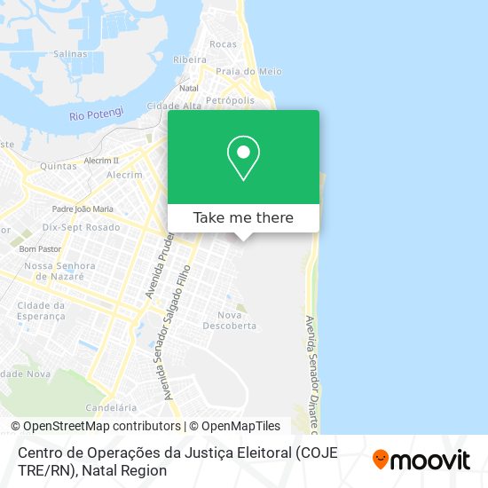 Centro de Operações da Justiça Eleitoral (COJE TRE / RN) map