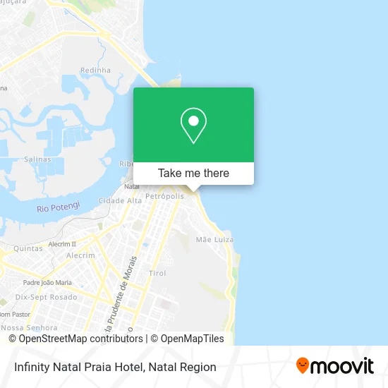 Infinity Natal Praia Hotel map