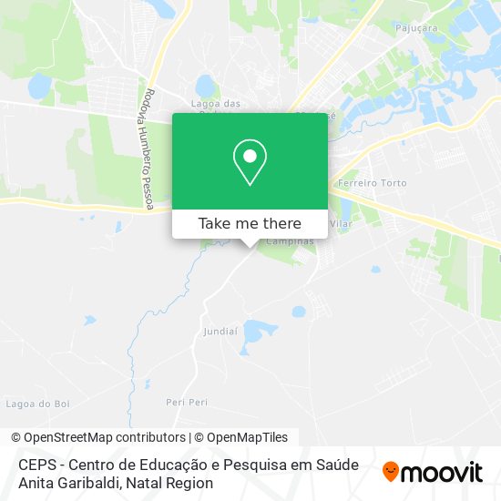 CEPS - Centro de Educação e Pesquisa em Saúde Anita Garibaldi map