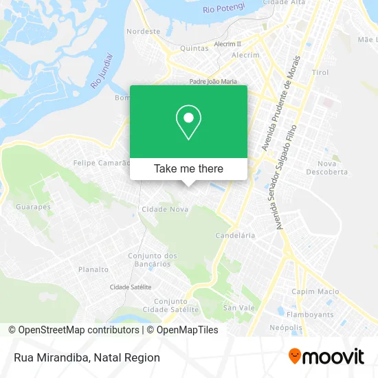 Rua Mirandiba map