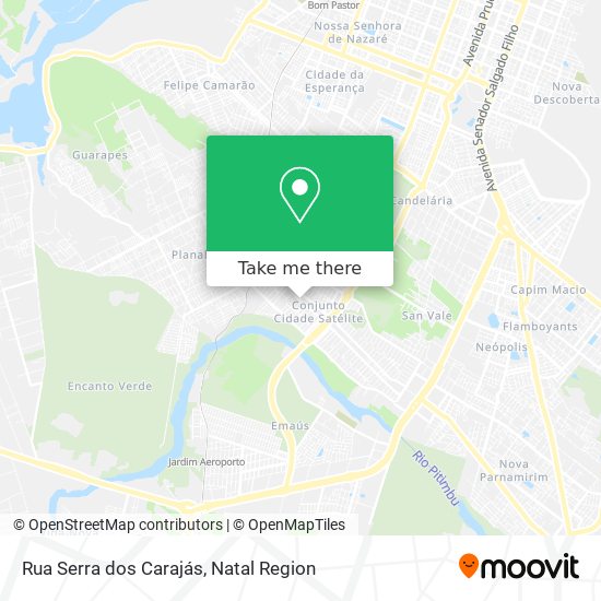 Mapa Rua Serra dos Carajás