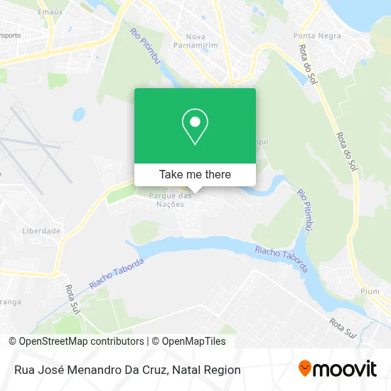 Rua José Menandro Da Cruz map