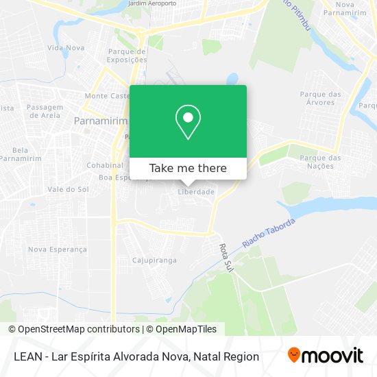 LEAN - Lar Espírita Alvorada Nova map