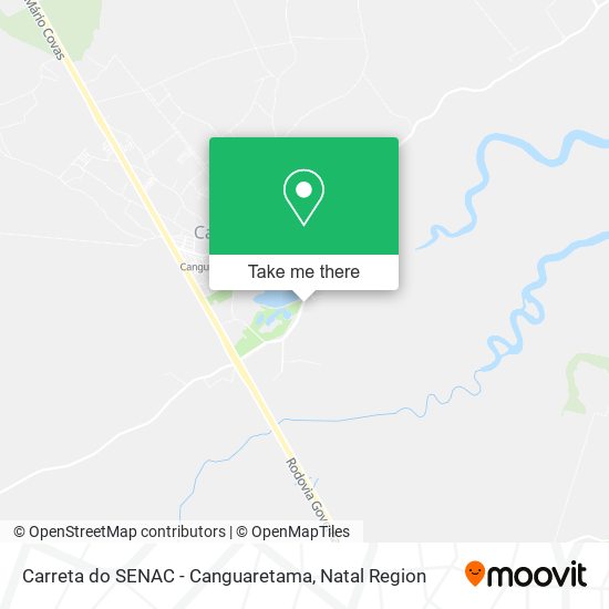 Carreta do SENAC - Canguaretama map