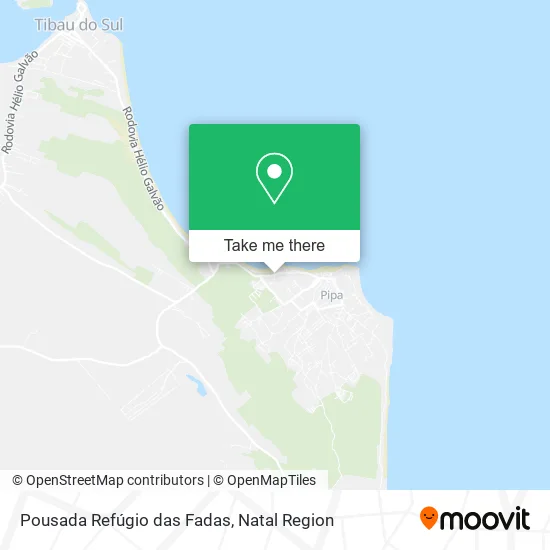 Pousada Refúgio das Fadas map