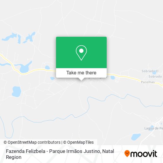 Fazenda Felizbela - Parque Irmãos Justino map